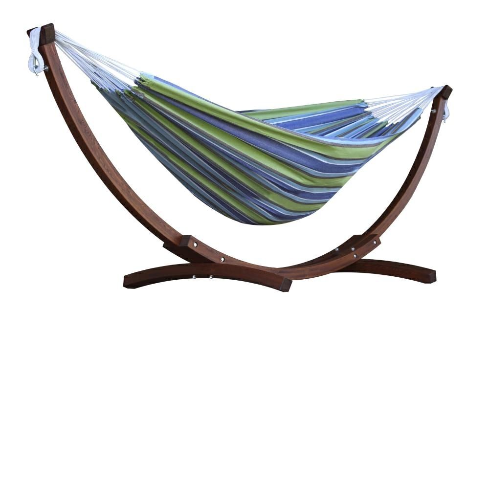 Hamac Brésilien 2 places avec support en bois - Oasis