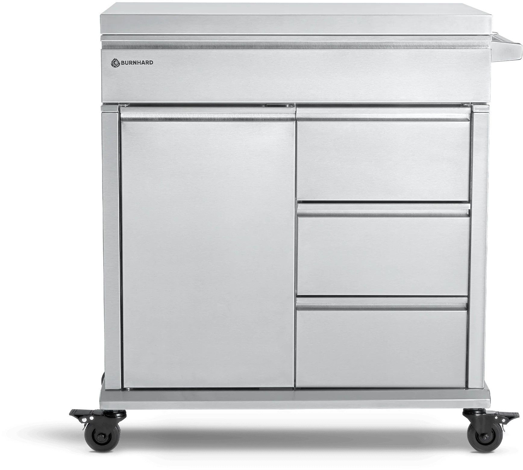 Chariot de cuisine d’extérieur en acier inoxydable