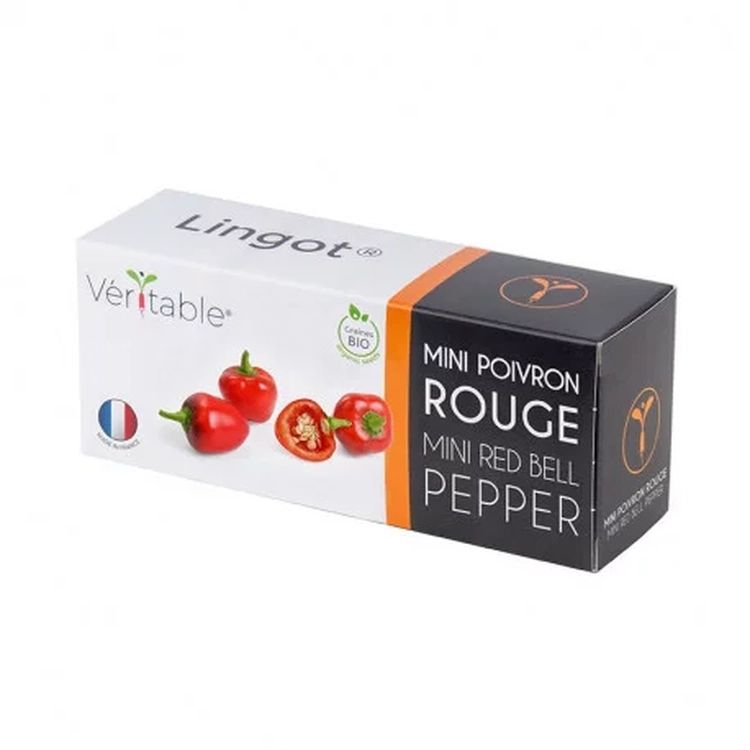 Graines Mini Poivron rouge bio - Lingot® Véritable
