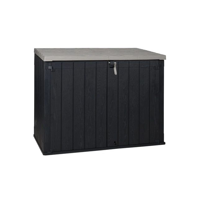 Coffre de jardin Stora Way Plus 2XL 2270 litres - Anthracite foncé | gris chaud