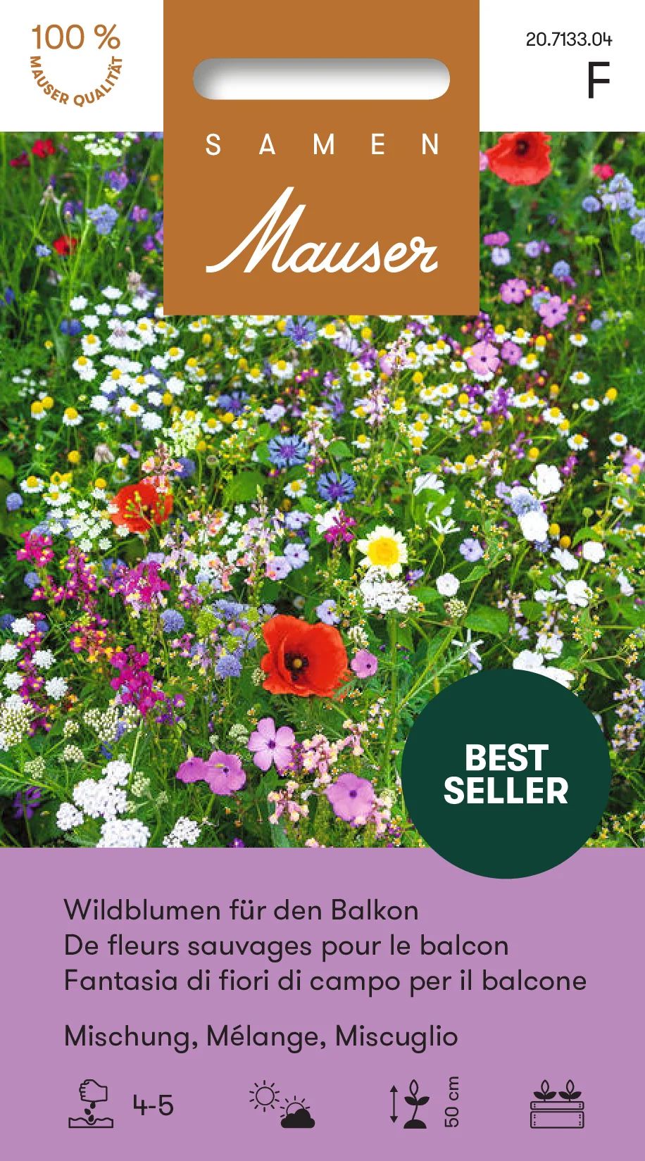 Mélange de fleurs sauvages pour le balcon