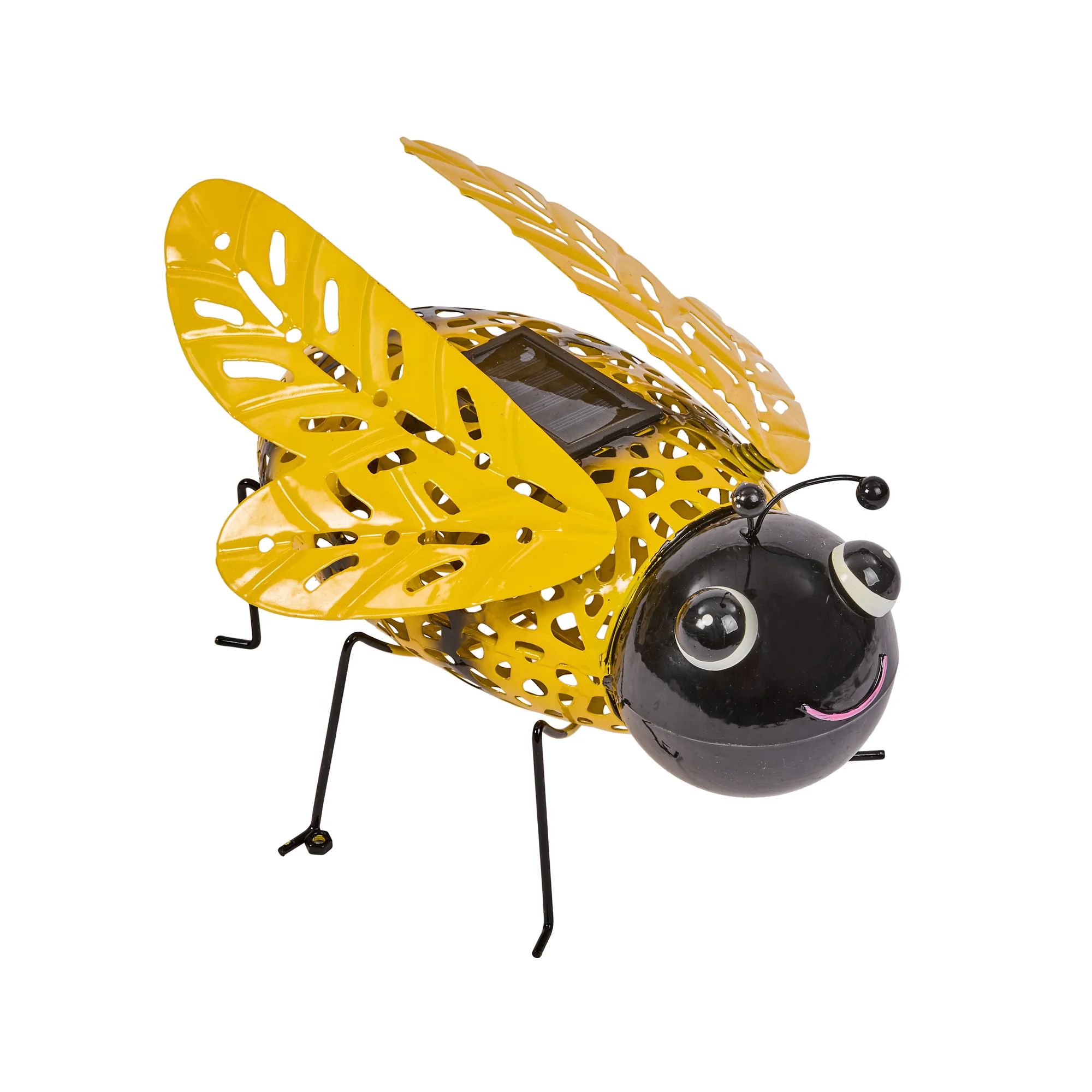 Solar-Silhouette Biene Buzzy Bee, Metall