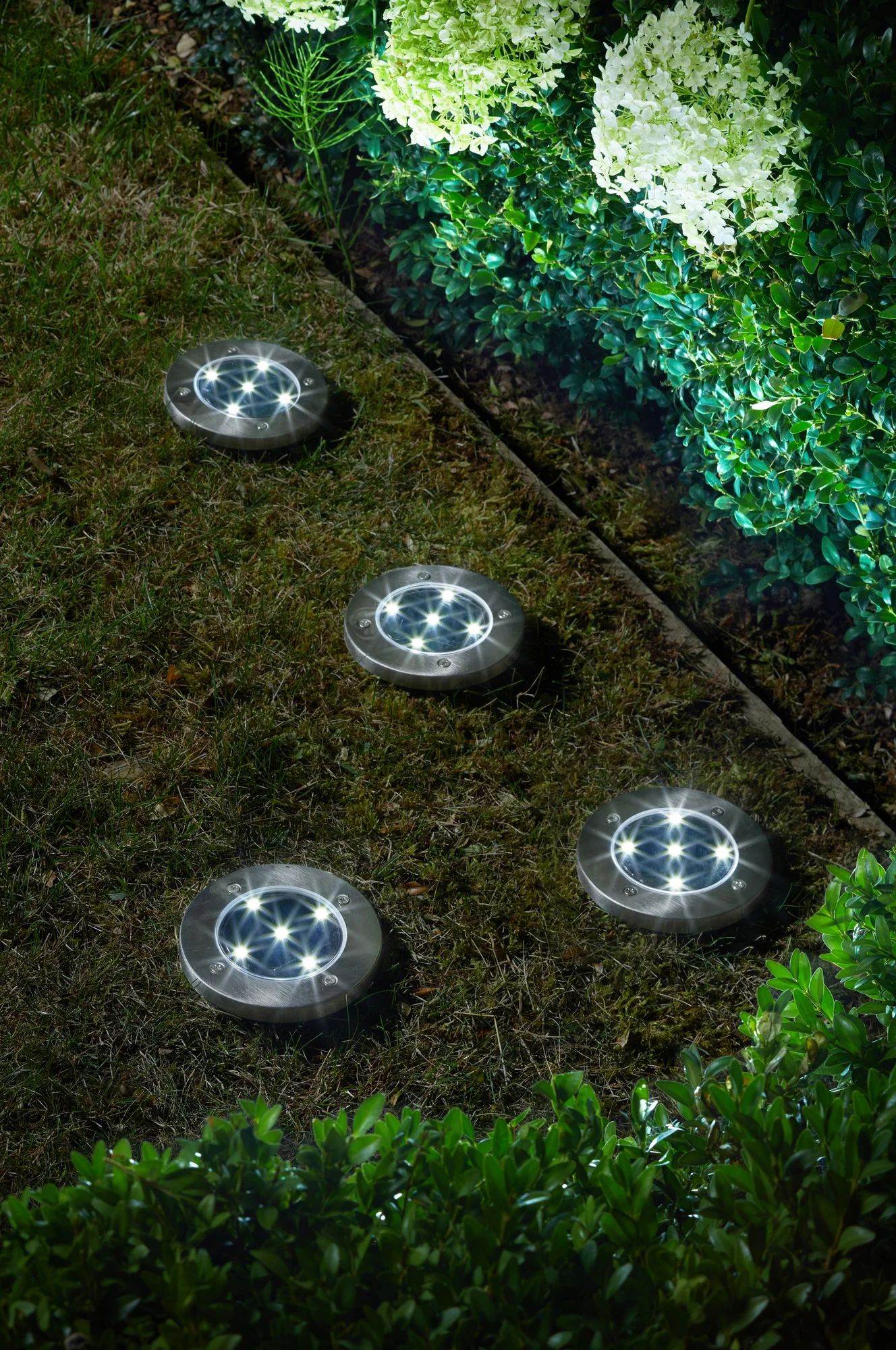 Solar-Bodenleuchten Up Light, 4er-Set