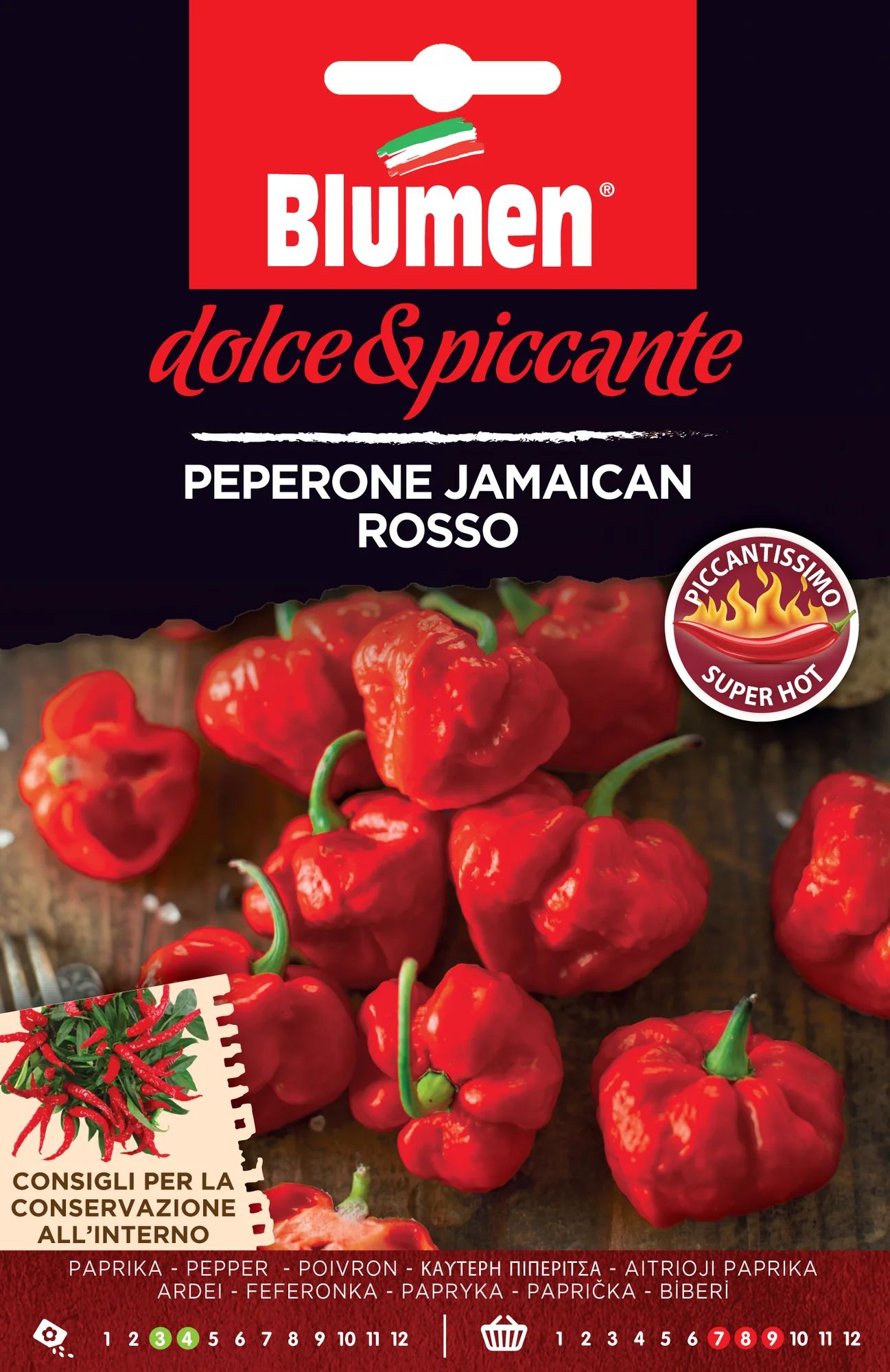Chili Jamaican rosso