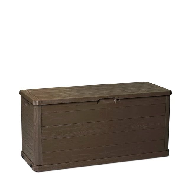 Coffre de jardin 280 litres Woody - Marron