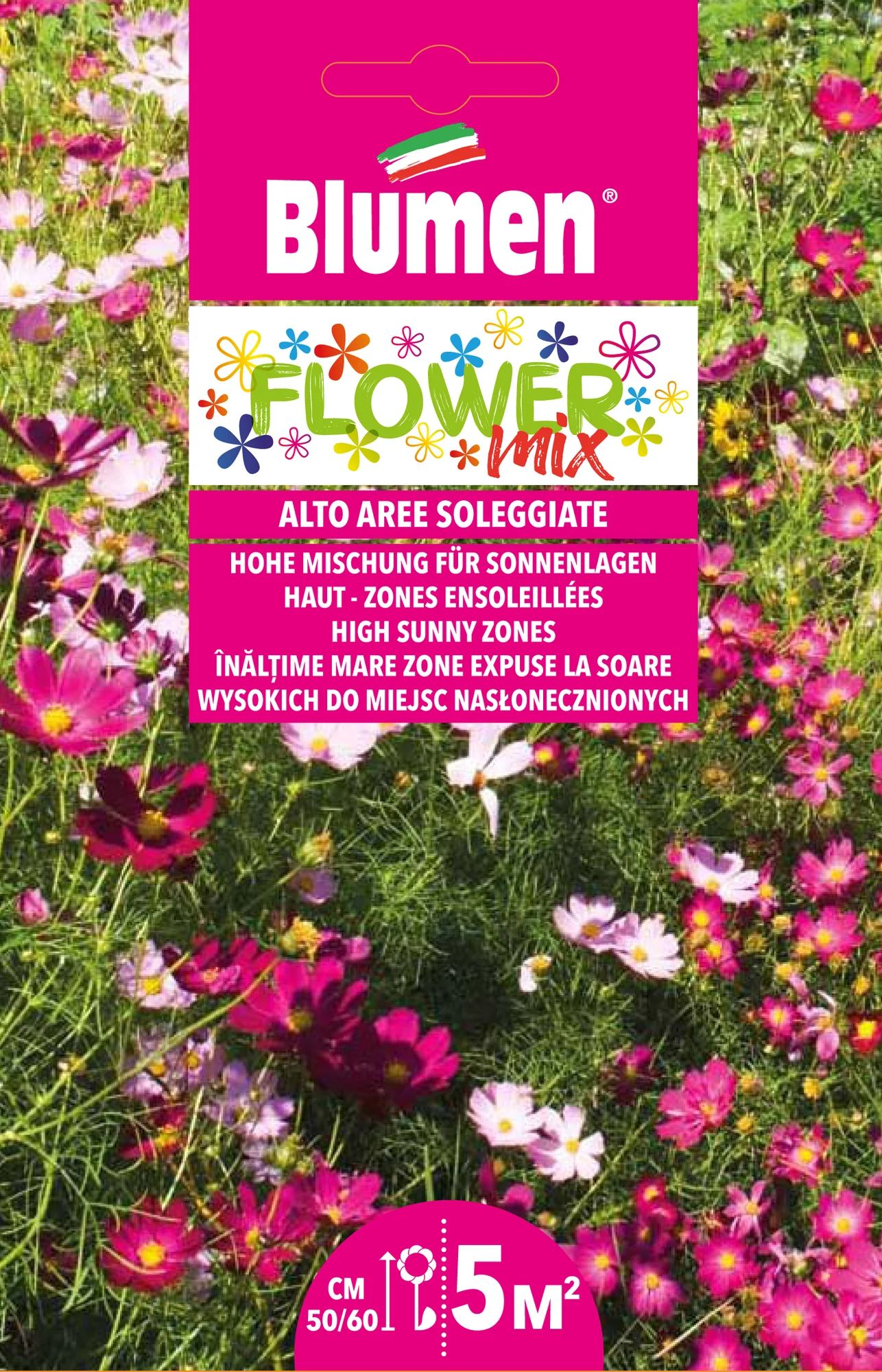 Mélange de fleurs haut pour zones ensoleillées