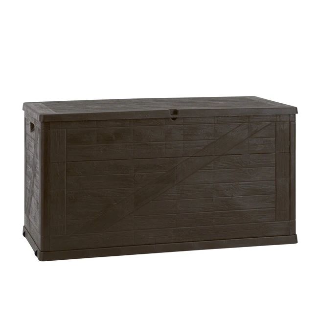 Coffre de jardin Wood 420 litres - Marron