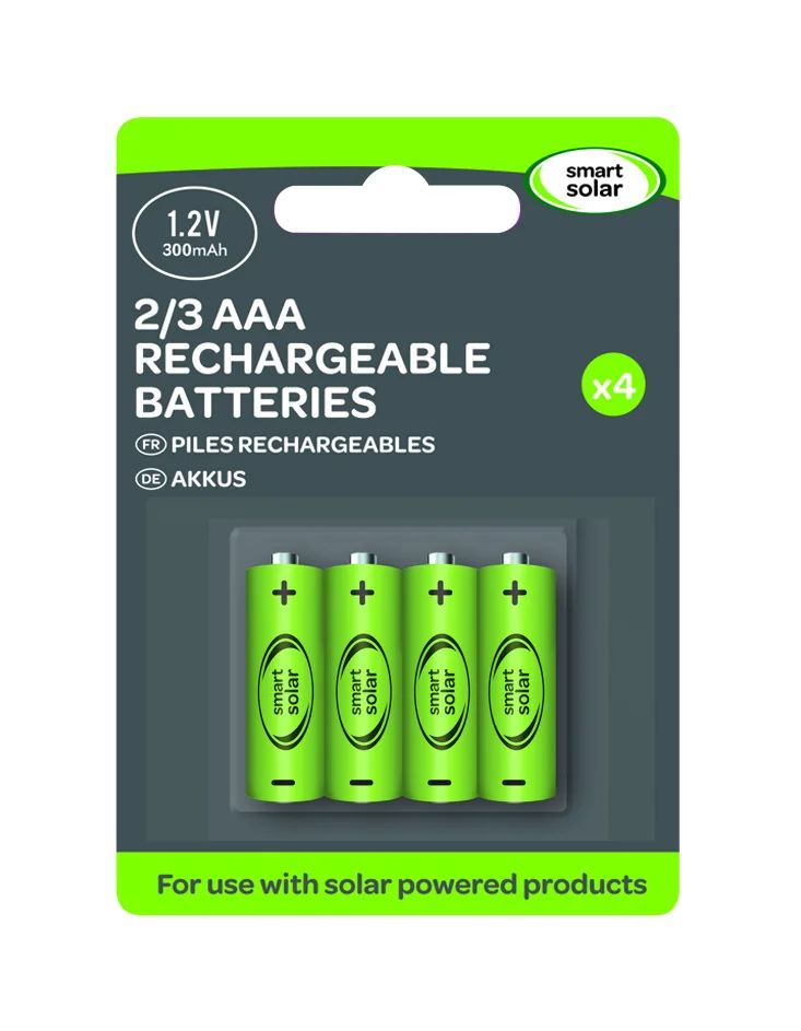 Ersatz-Akkus 2/3 AAA, 300 mAh
