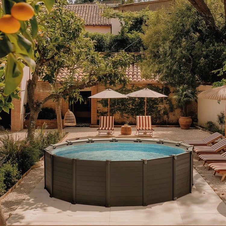 Piscine Graphite - ø4,78m x 1,24m