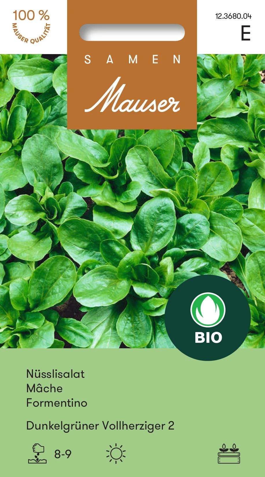 BIO Mâche (doucette) verte à cœur plein 2
