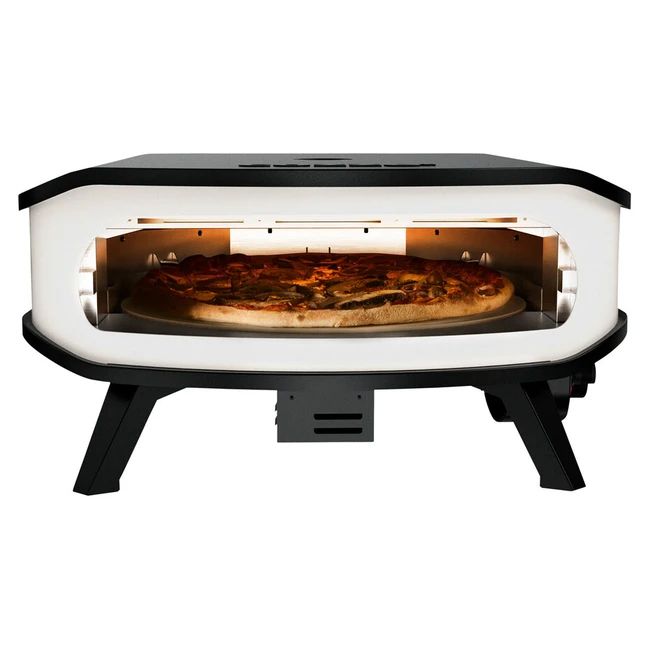 Four à pizza 17" au gaz - avec pierre rotative et lumière LED