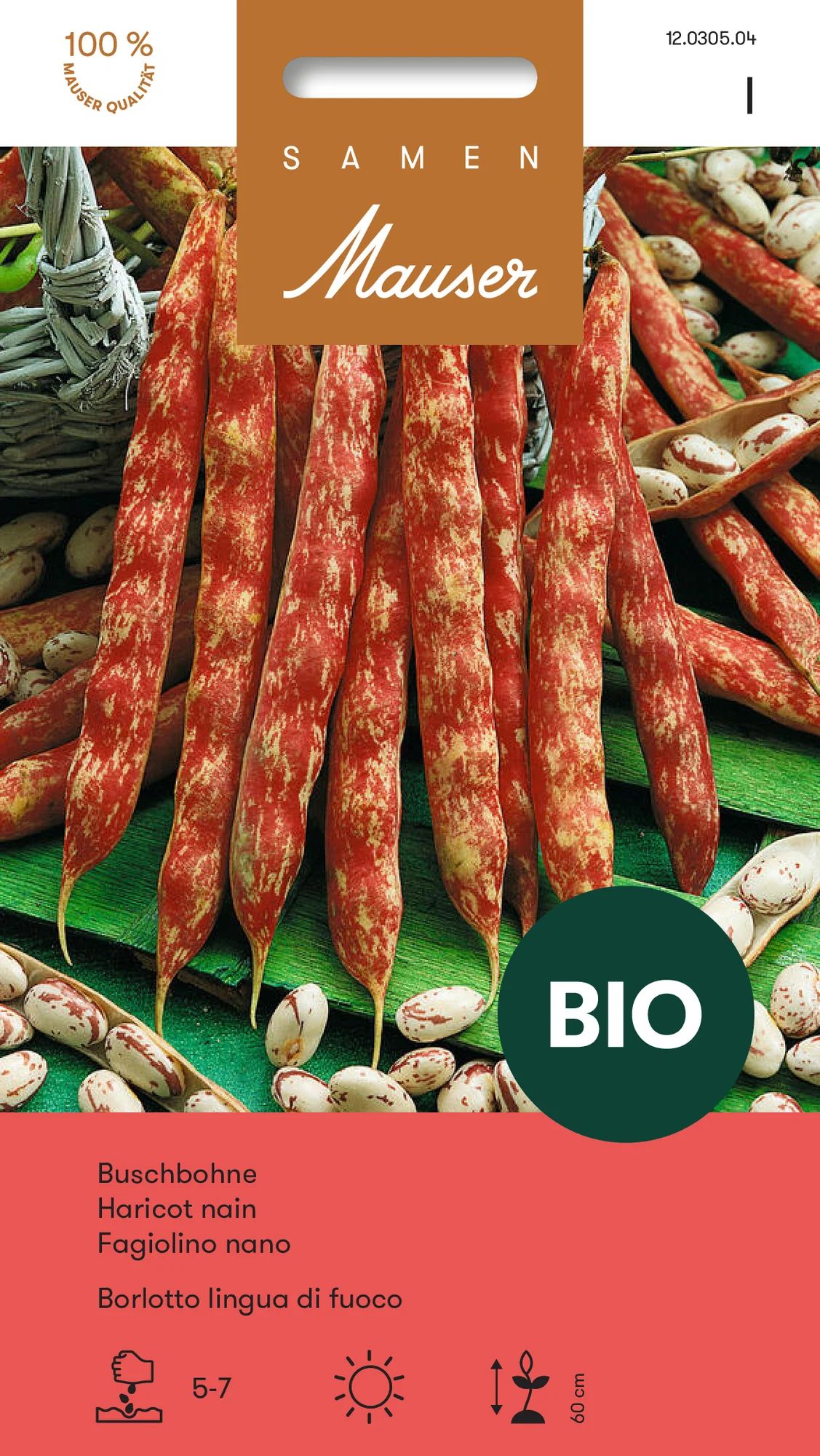 BIO Haricot nain Borlotto lingua di fuoco