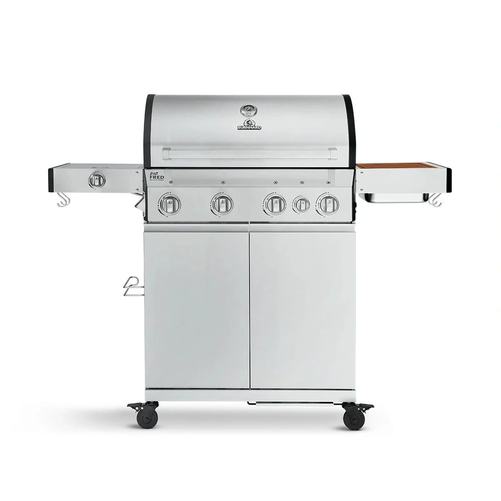 Big FRED Deluxe Barbecue à gaz 4 brûleurs - inox