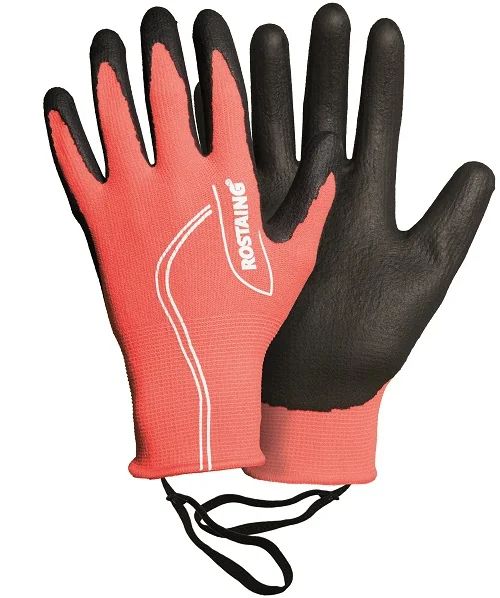 Gant ado Rostaing « Maxteen.F » tactile, noir/rose, 10-12 ans