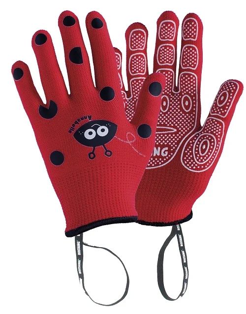 Gant enfant Rostaing « Anabel la coccinelle », rouge, 5-6 ans