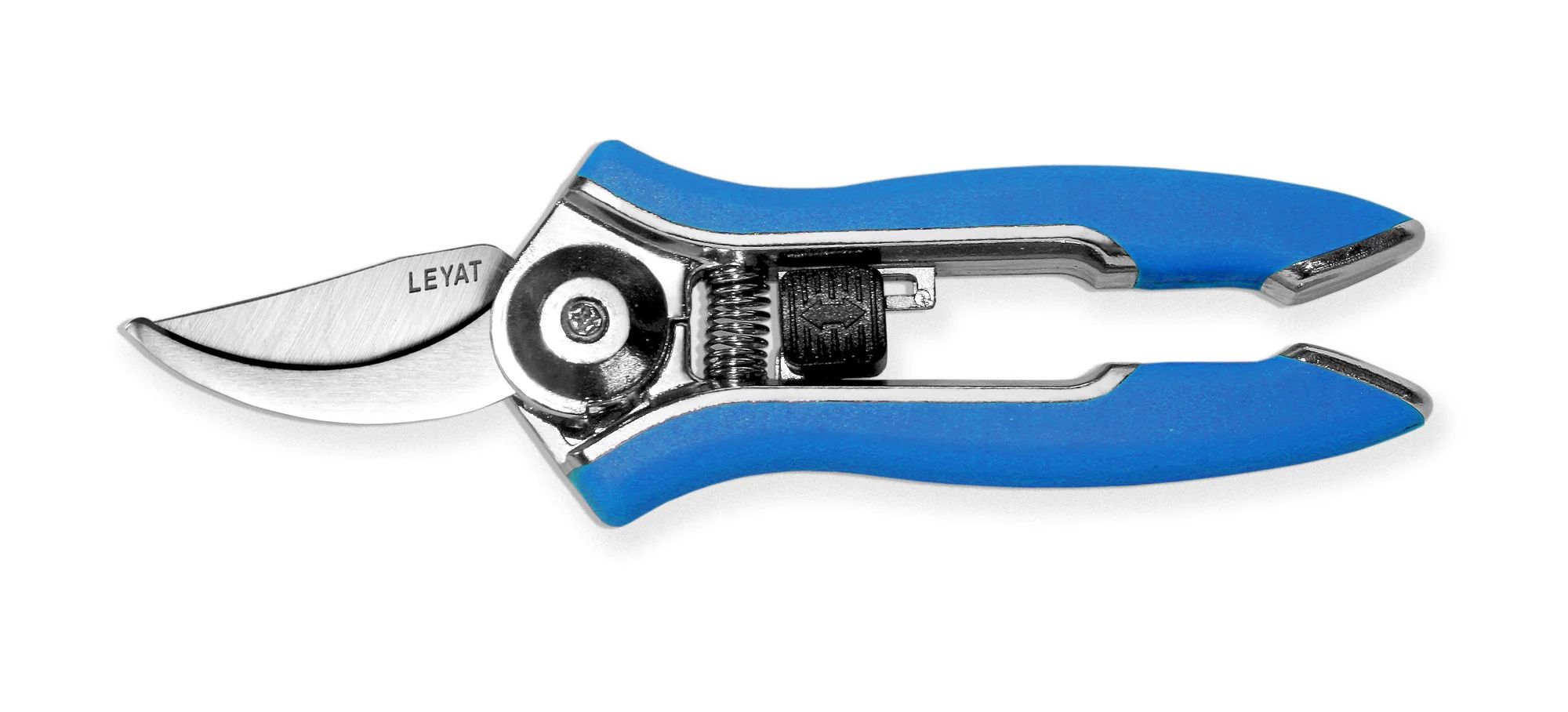 Petit sécateur LEYAT Happy Line SHB-BL, lame courbée, bleu roi (160 mm)