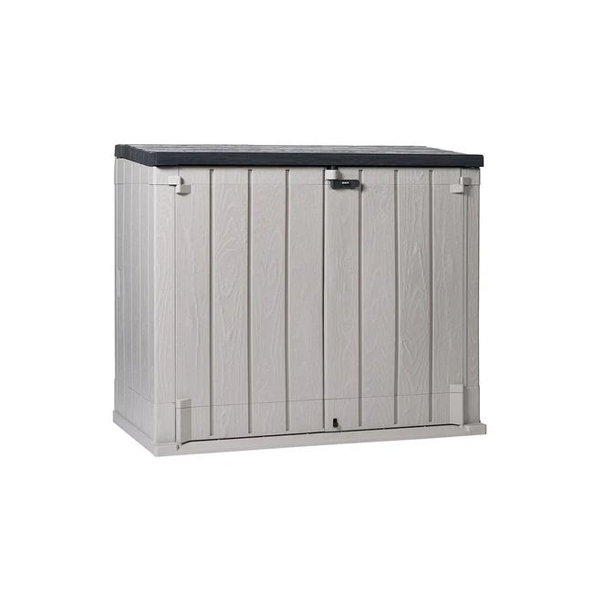 Coffre de jardin Stora Way Plus XL 1270 litres - Gris taupe | Anthracite foncé