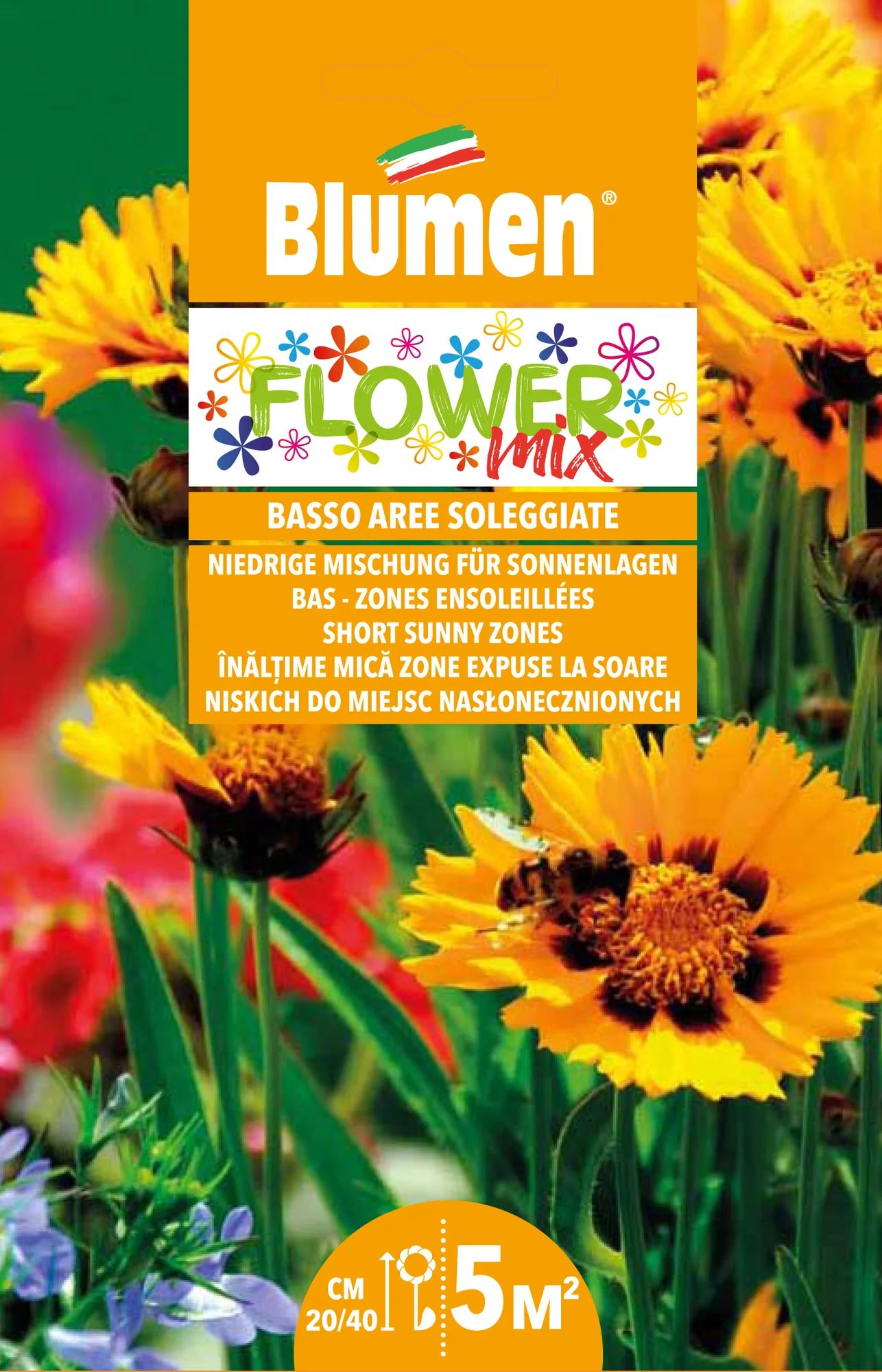 Mélange de fleurs bas pour zones ensoleillées