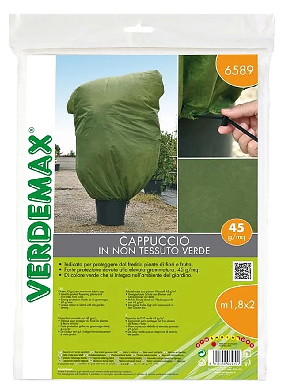 Verdemax Capuchon d'hivernage Cappuccio vert 1.8 × 2 m