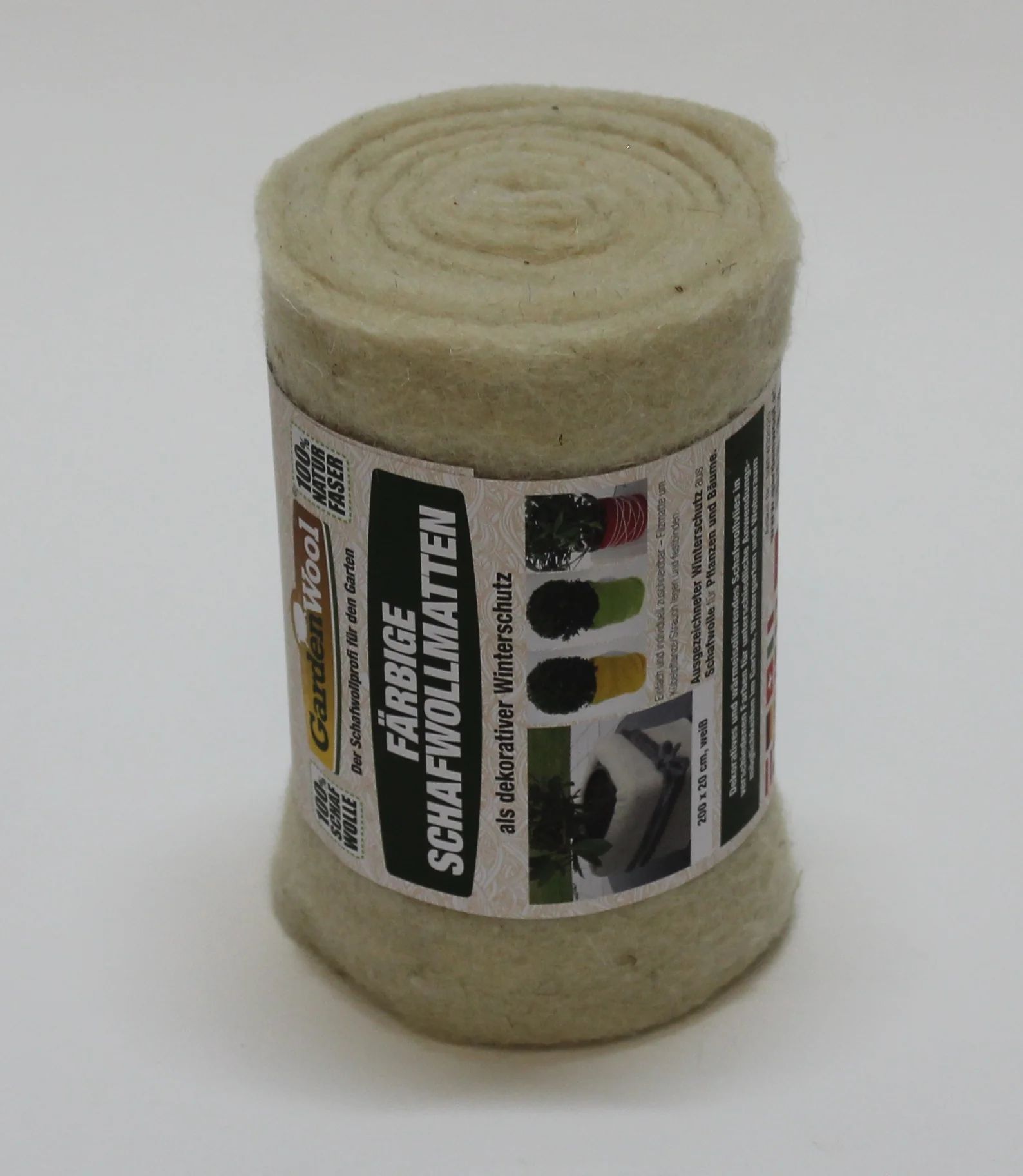 GardenWool® Natte de protection hivernale blanc nature, 200 × 20 cm
