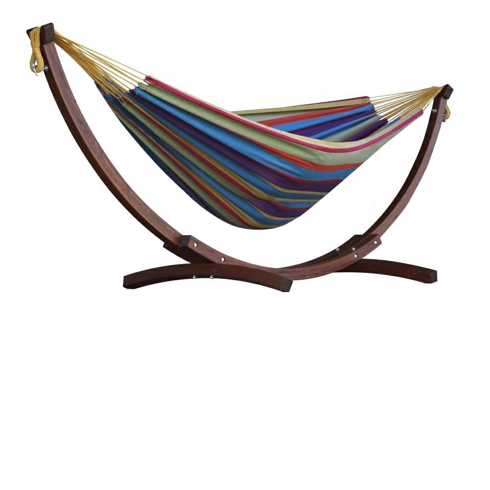 Hamac Brésilien 2 places avec support en bois - Tropical