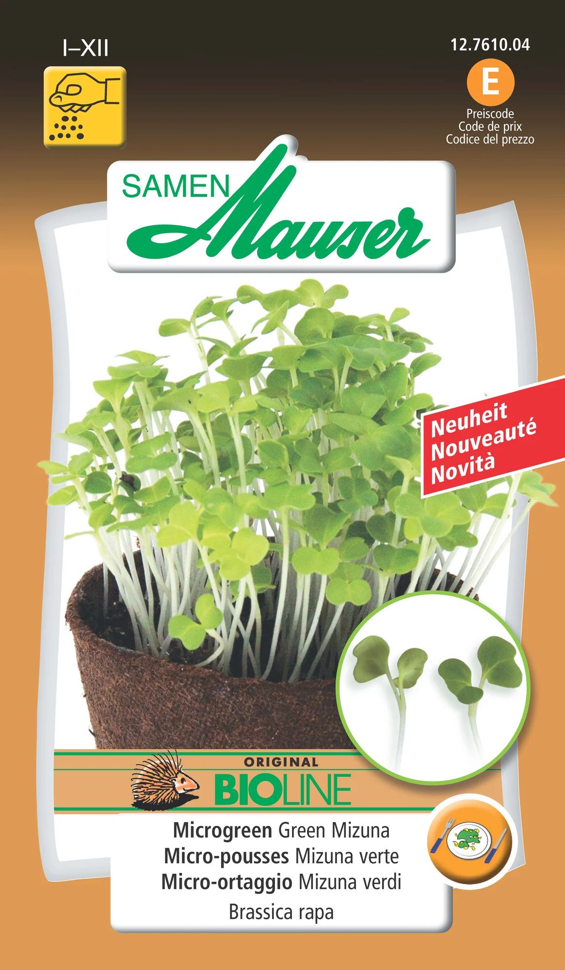 BIO-Micro-pousses Mizuna verte