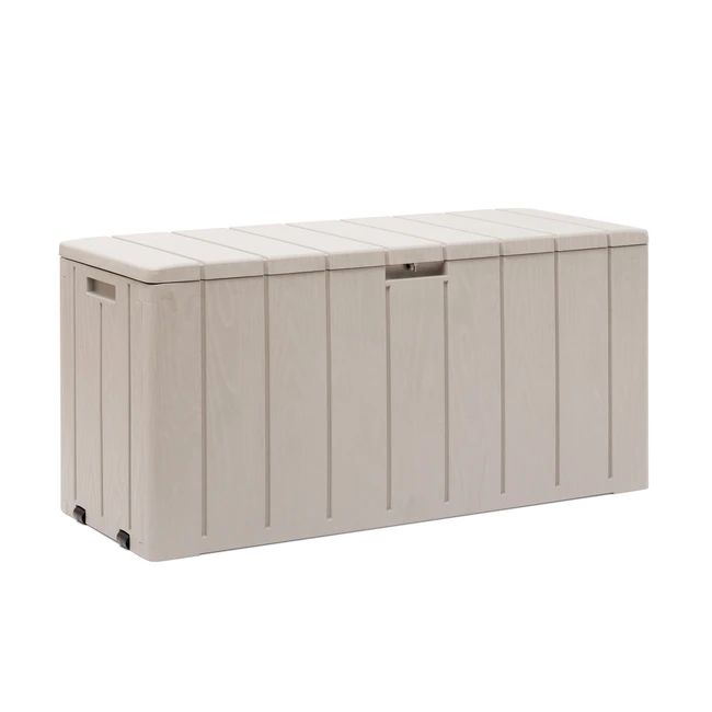 Coffre de jardin Bravo 270 litres - Gris chaud