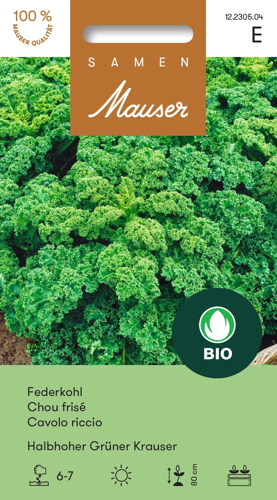 Bourgeon Bio Chou frisé Halbhoher Grüner Krauser