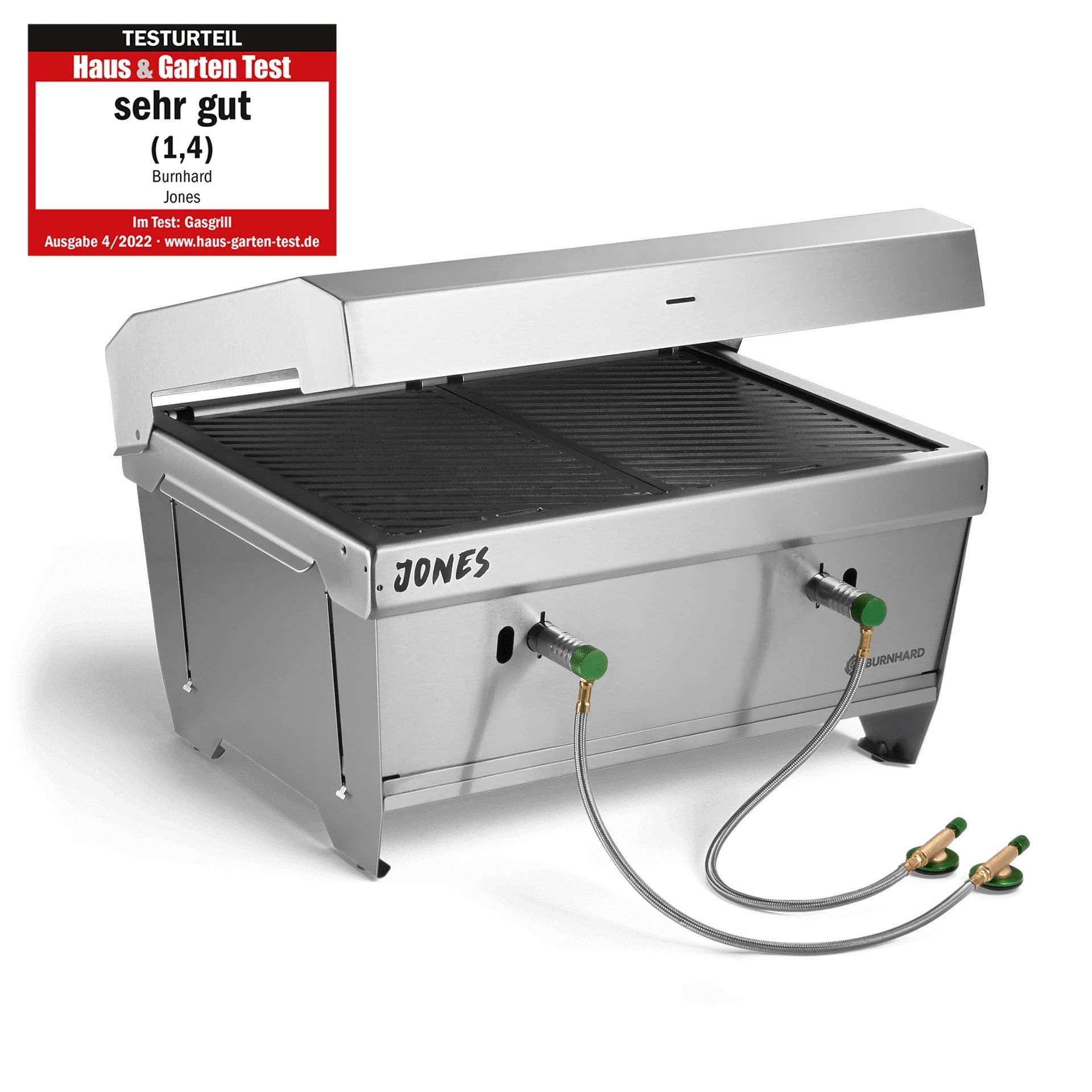 JONES Barbecue de camping 2 brûleurs