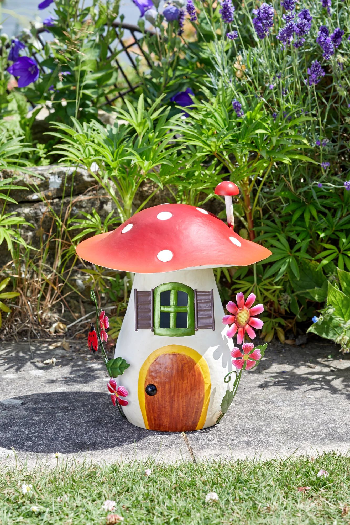 Märchenhaus Red Top Condo, Metall, handbemalt (29 cm hoch)
