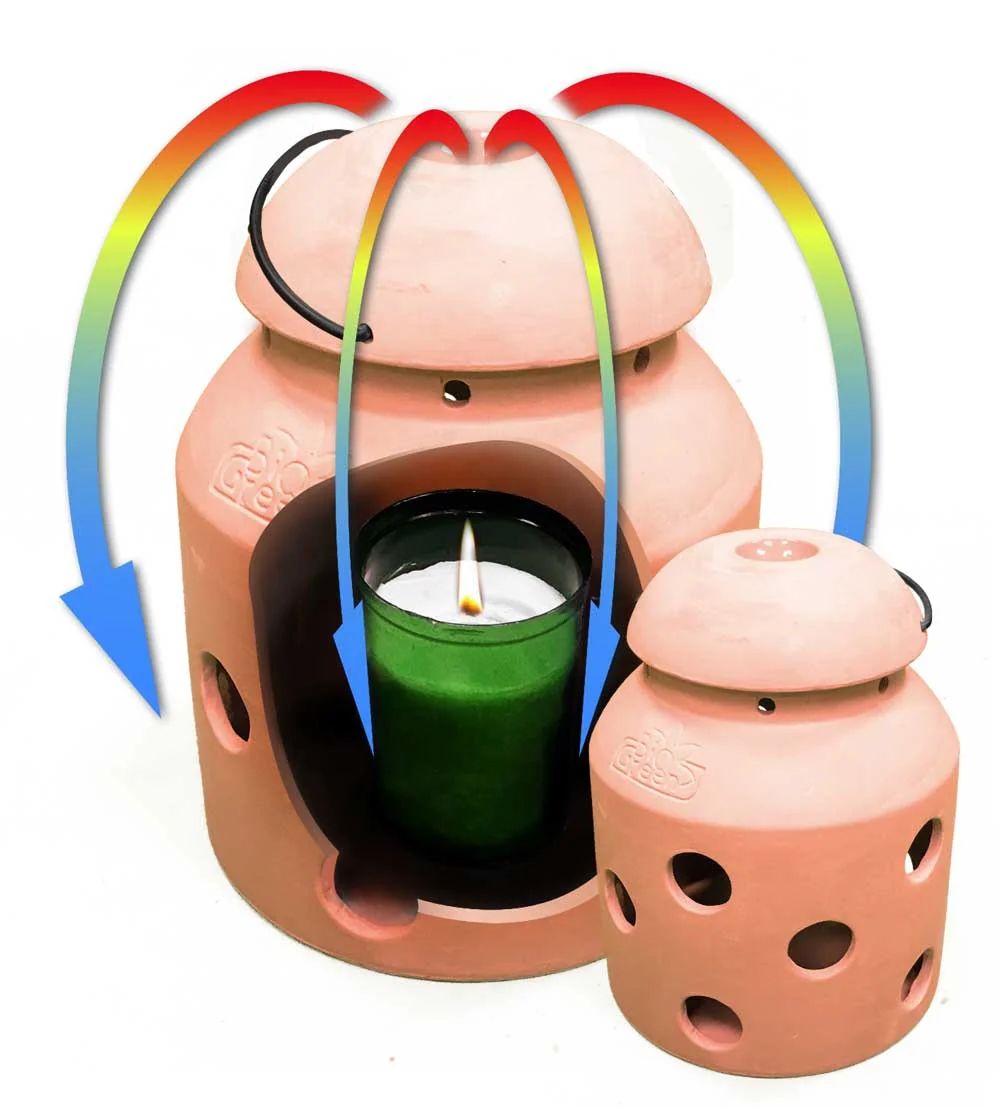 Bio Green Foyer antigel FireFly en terre cuite