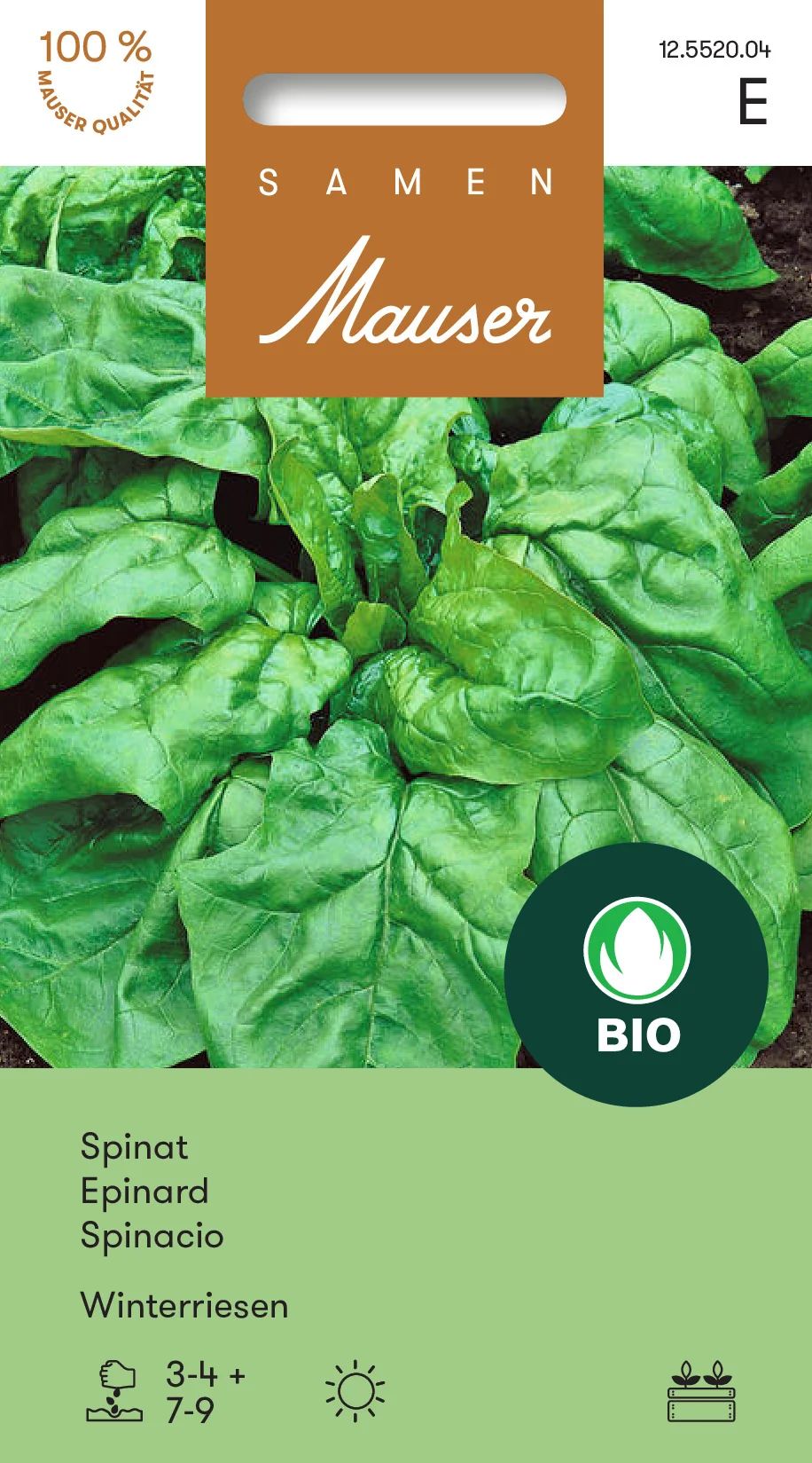 Knospe Bio Spinat Winterriesen