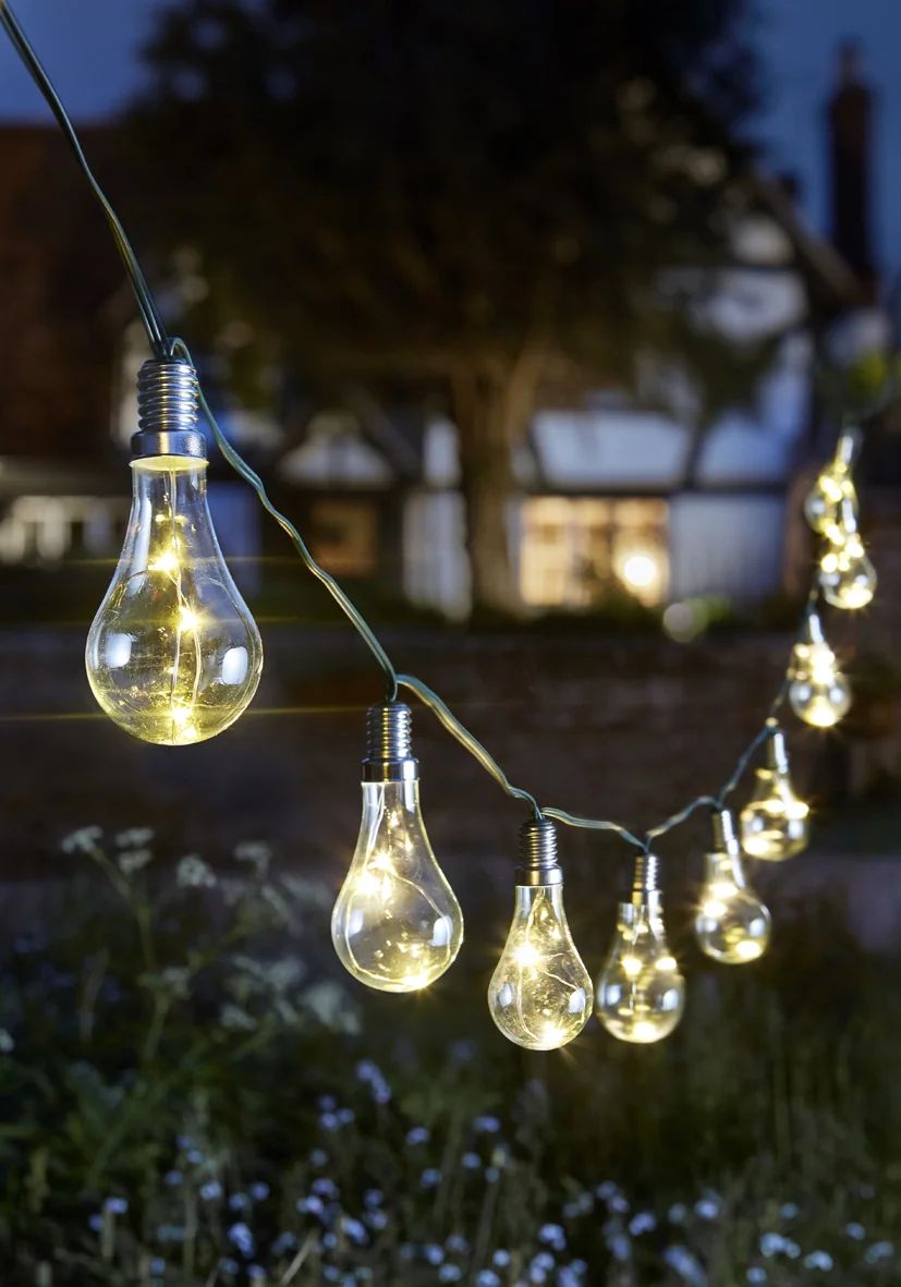 Solar-Lichterkette Eureka! mit 10 Glühbirnen