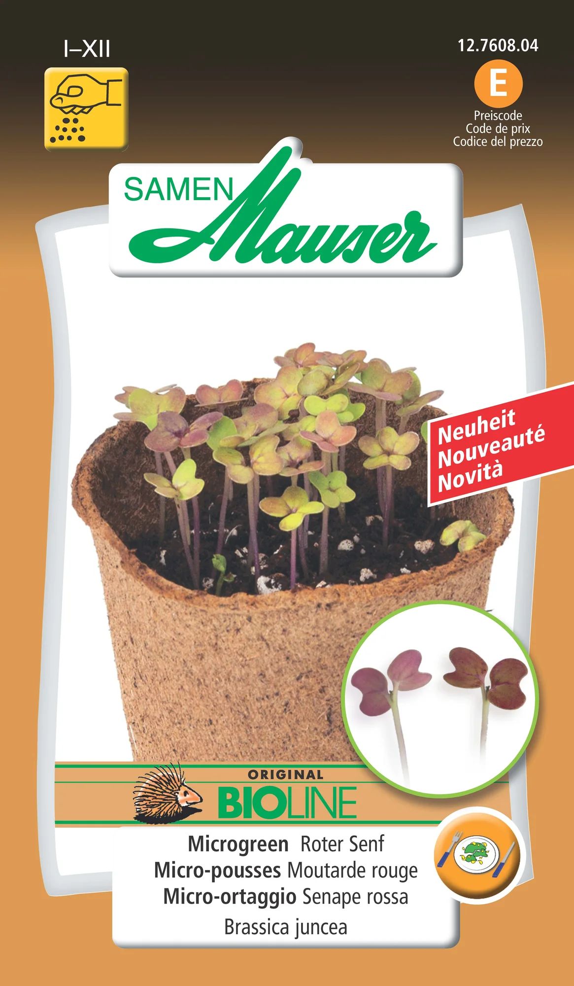 BIO-Micro-pousses Moutarde rouge