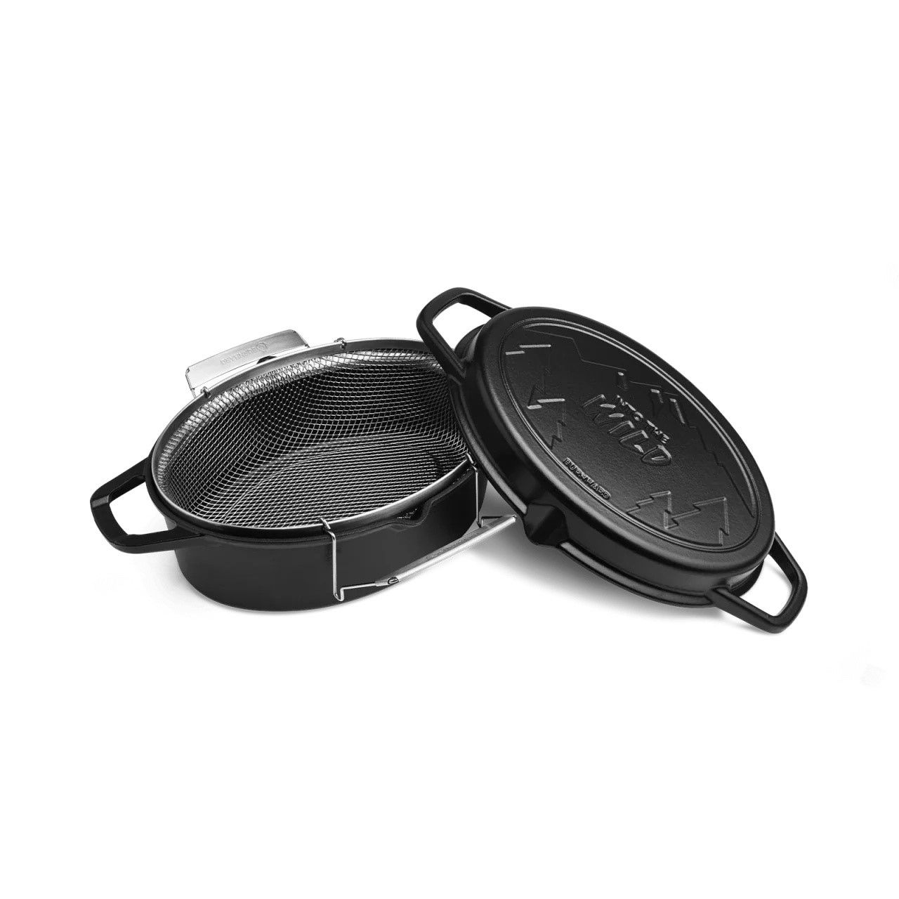 Rôtissoire en fonte avec panier à friture – 7,5 L
