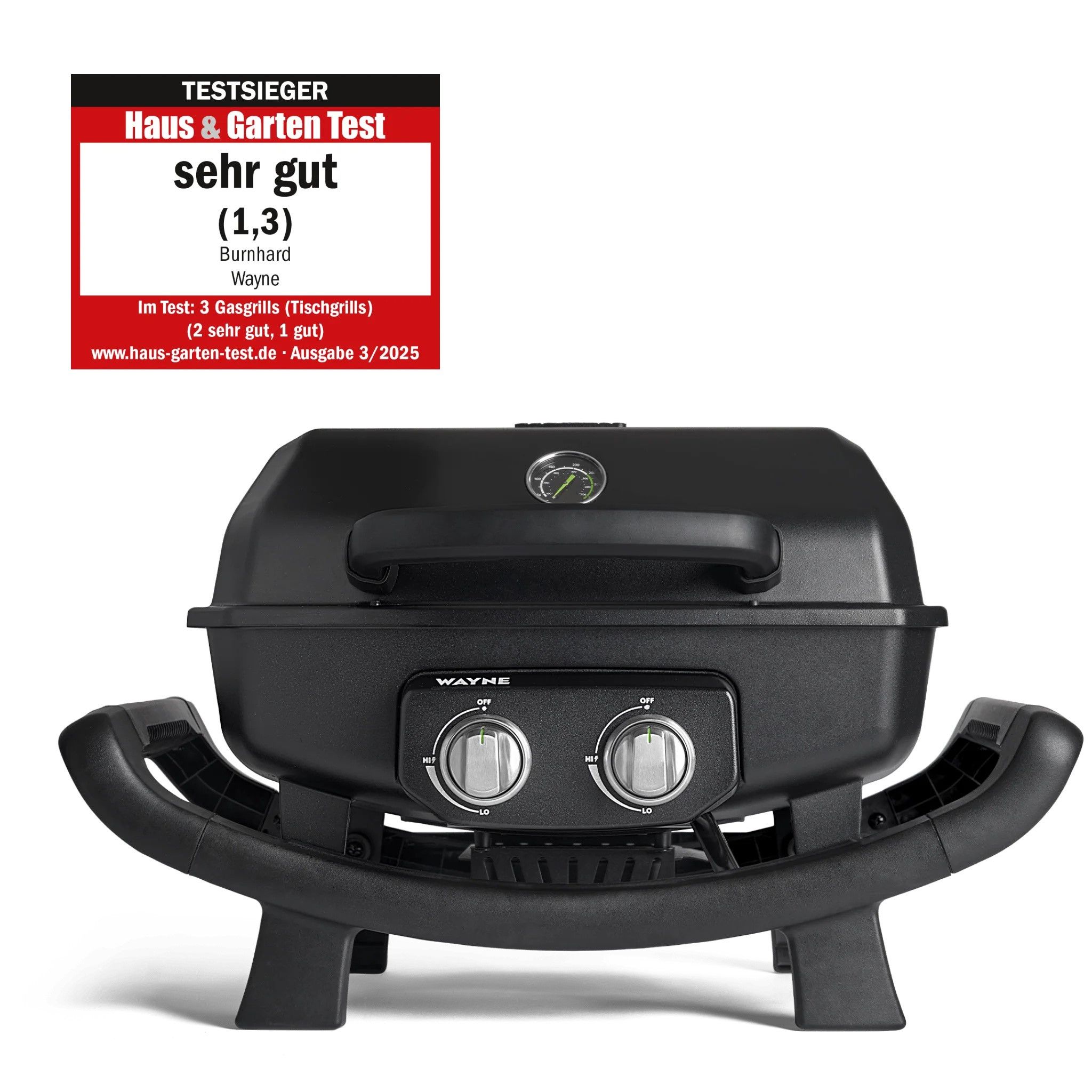 WAYNE Barbecue de balcon 2 brûleurs