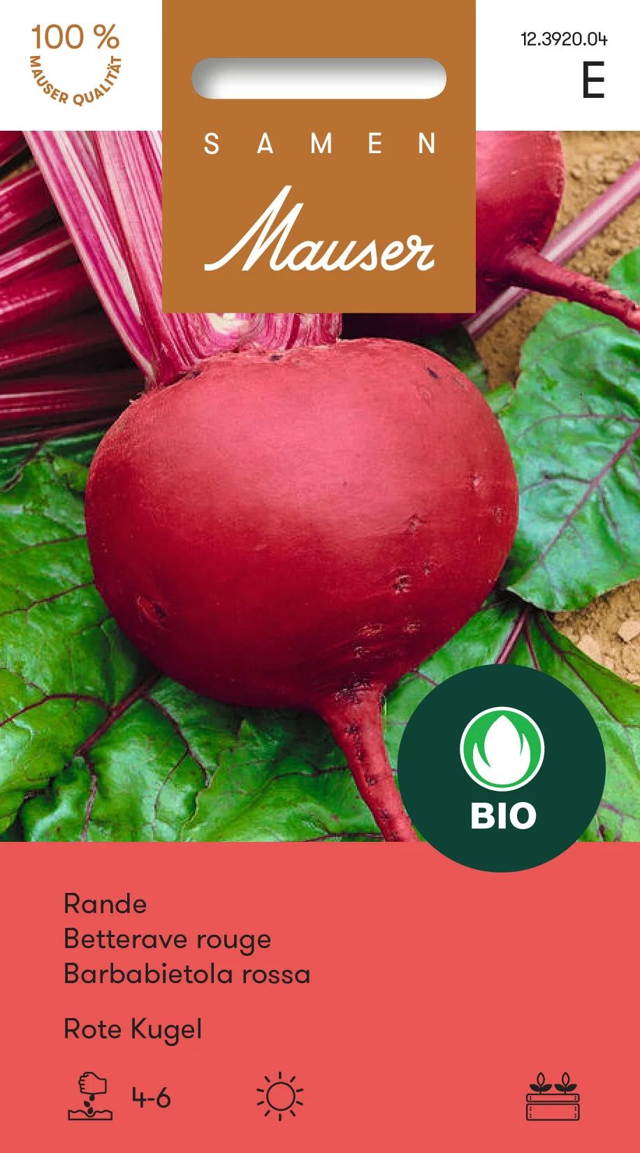 Bourgeon Bio Betterave rouge Rote Kugel