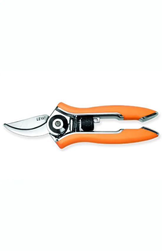 Sécateur LEYAT Happy Line Traditionnel, lame courbe, orange