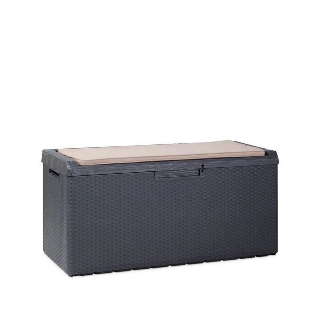 Coffre de jardin Portonovo 350 litres - Anthracite foncé