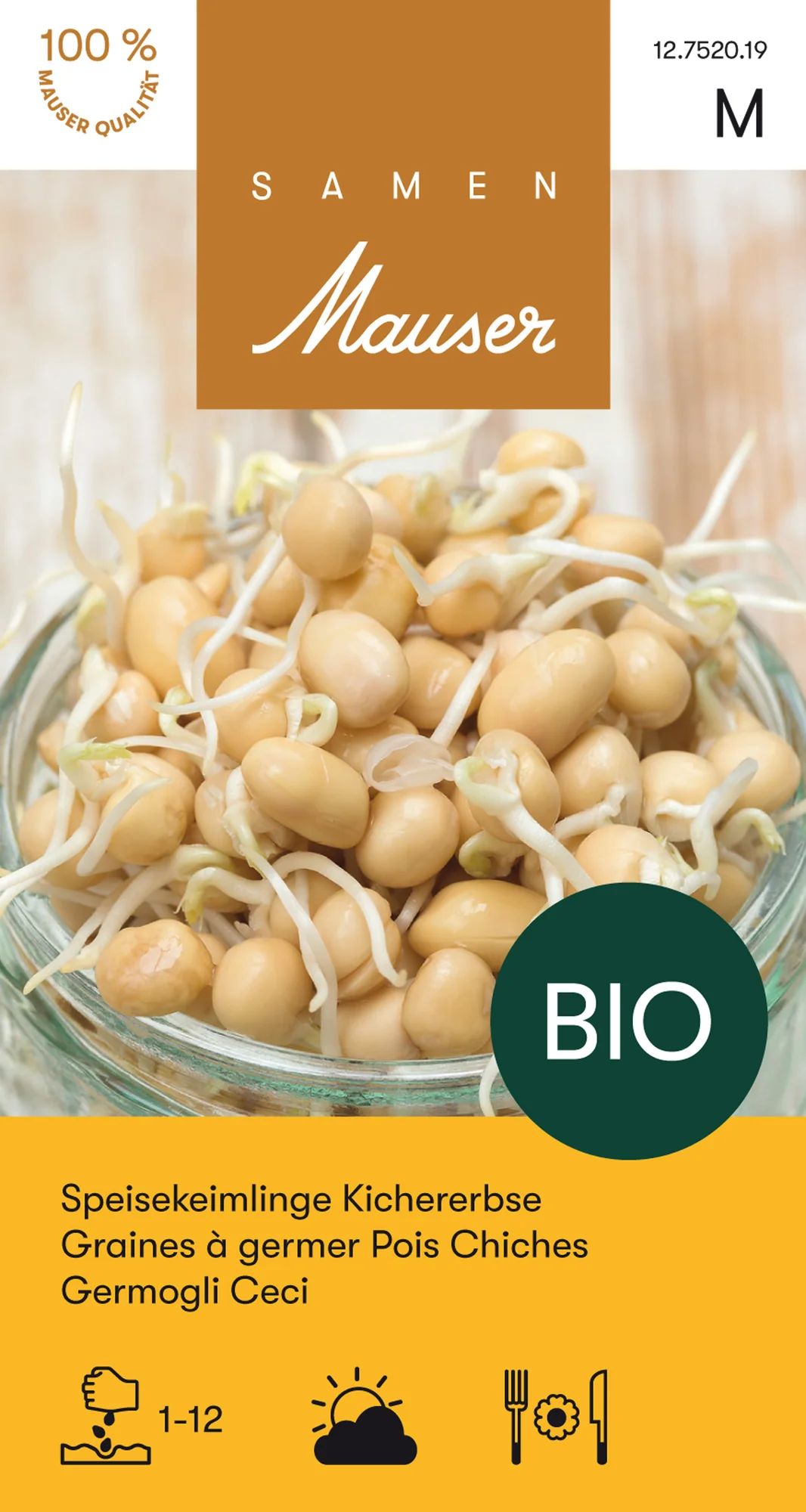 Germes de graines pois chiches bio