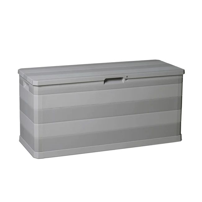 Coffre de jardin Elegance 280 litres - Gris chaud