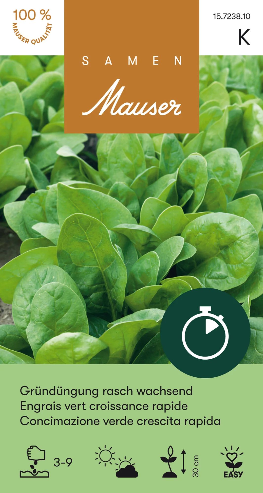 Engrais vert 'Croissance rapide' (épinard), 200 g (20 m²)