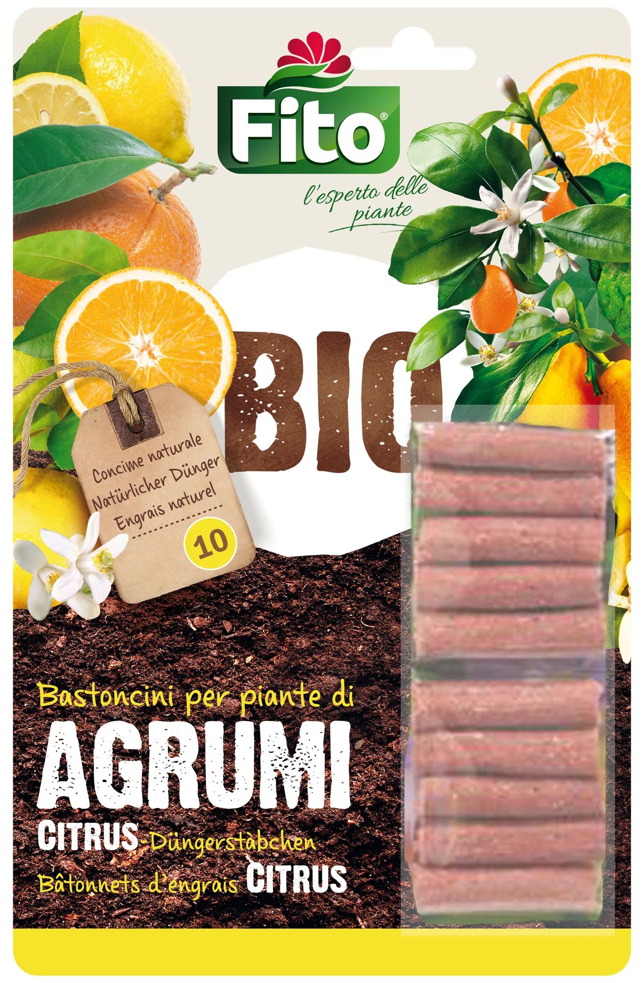 FITO bâtonnets d'engrais pour agrumes, 10 pièces