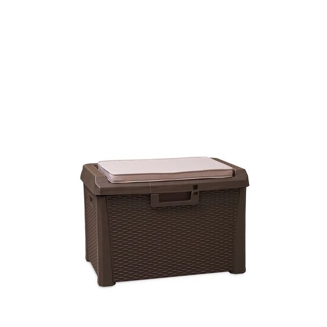 Coffre de jardin Santorini Plus 125 litres - Brun