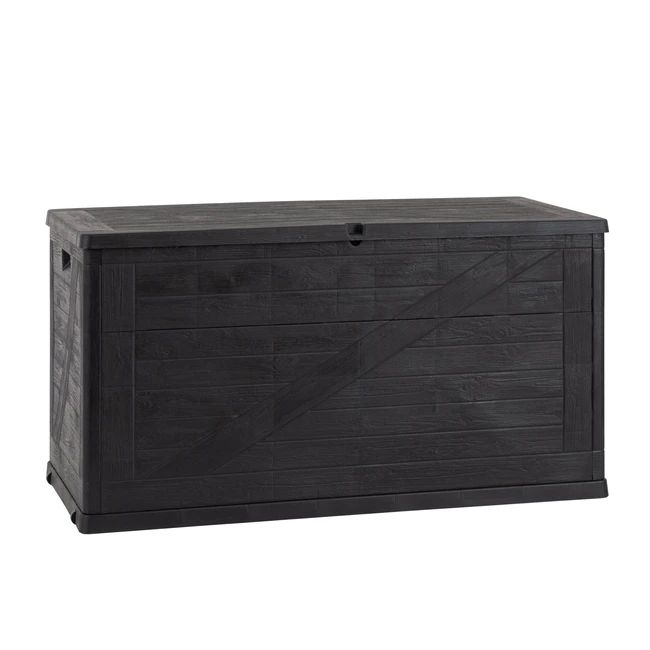 Coffre de jardin Wood 420 litres - Anthracite foncé