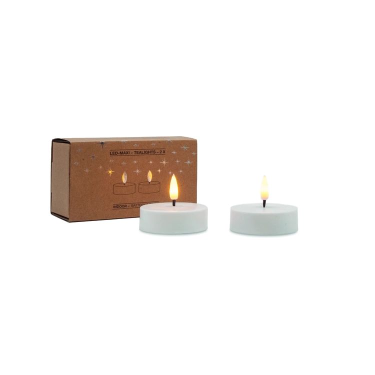 LED bougie chauffe-plat maxi x2