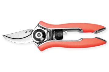 Sécateur LEYAT Happy Line Traditionnel, lame courbe, rouge