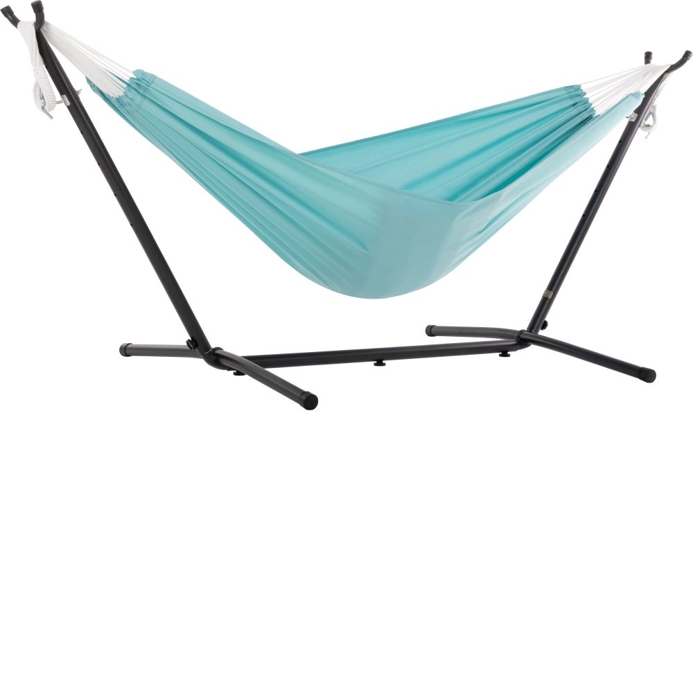 Hamac Brésilien 2 places avec support en acier - Aqua