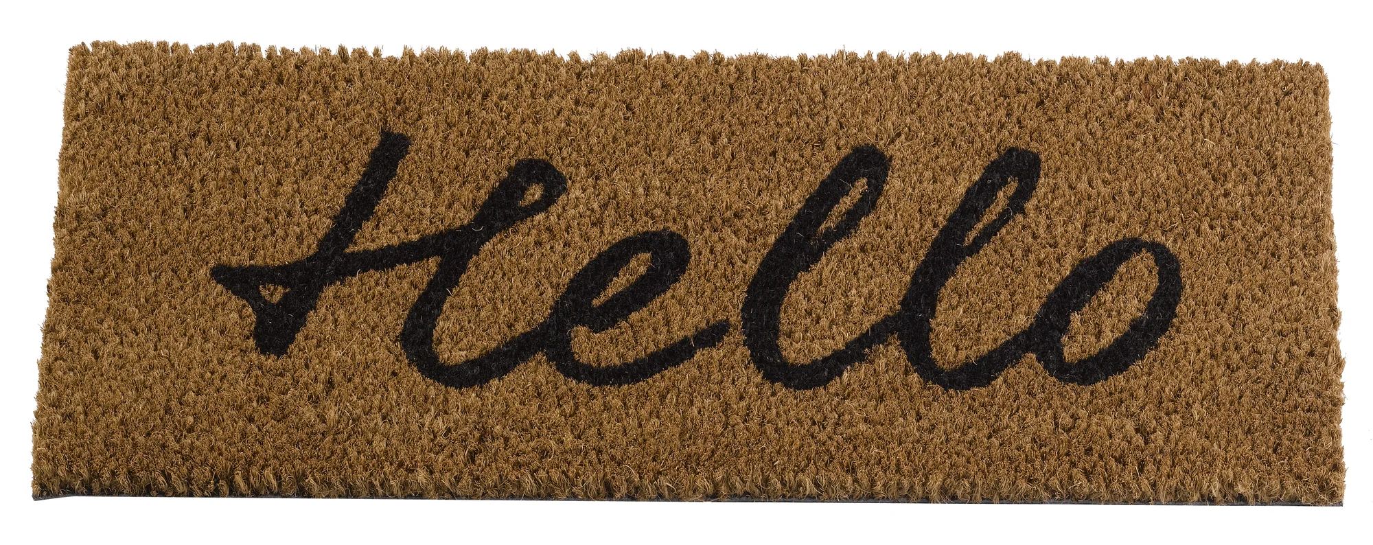Wechsel-Fussmatte Kokos Hello, 53 × 23 cm (für Gummirahmen)