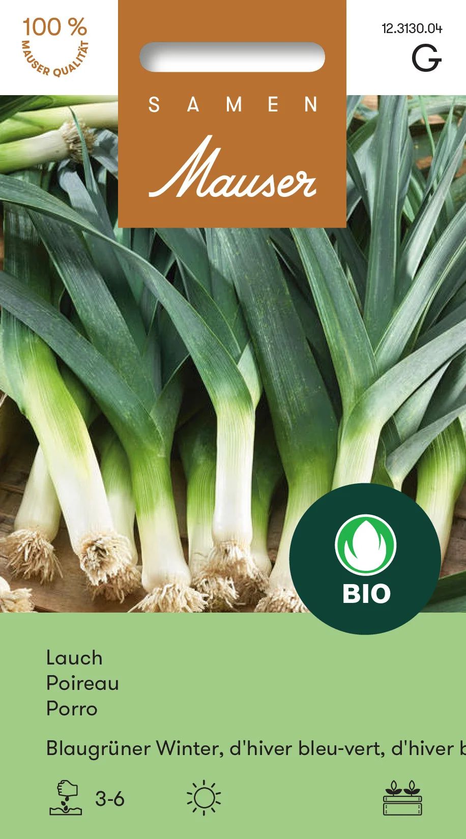 Bourgeon Bio Poireau d’hiver bleu-vert